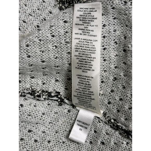 Chico’s Open Front Textured Overlay Jacket Womens 0 US 4 Gray Multi Long Sleeve - Picture 4 of 7